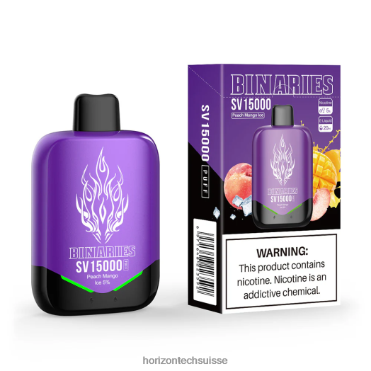 HorizonTech Binaries Cabin SV jetable - Horizontech Berne 0J666492 glace à la pêche et à la mangue