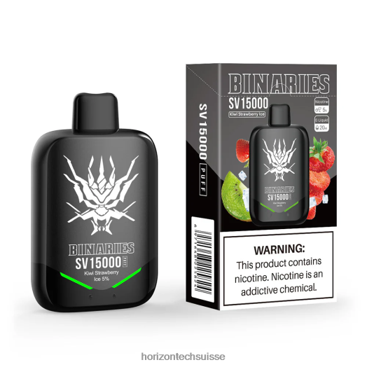 HorizonTech Binaries Cabin SV jetable - Horizontech Disposable Vape 0J666489 glace à la fraise et au kiwi