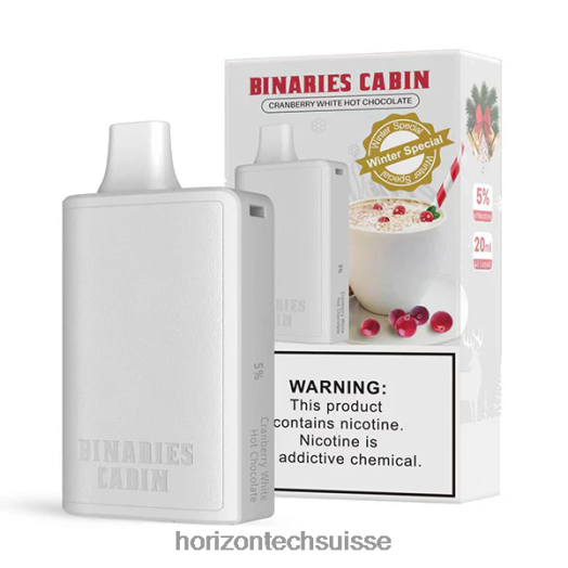 chocolat chaud blanc aux canneberges