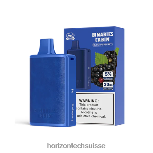 HorizonTech Binaries Cabin jetable 20ml - Horizontech Vape Suisse 0J666453 framboise bleue
