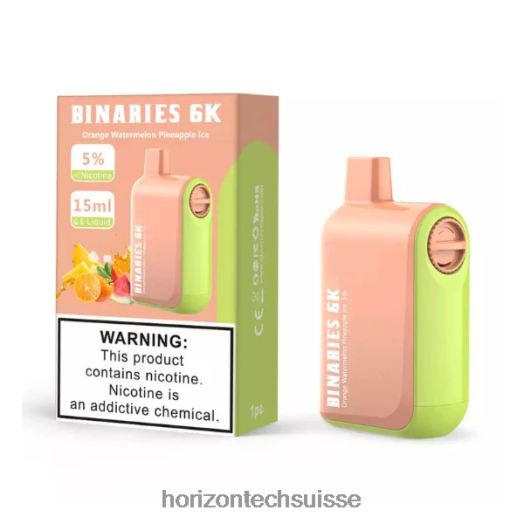 glace à l'ananas et à la pastèque orange