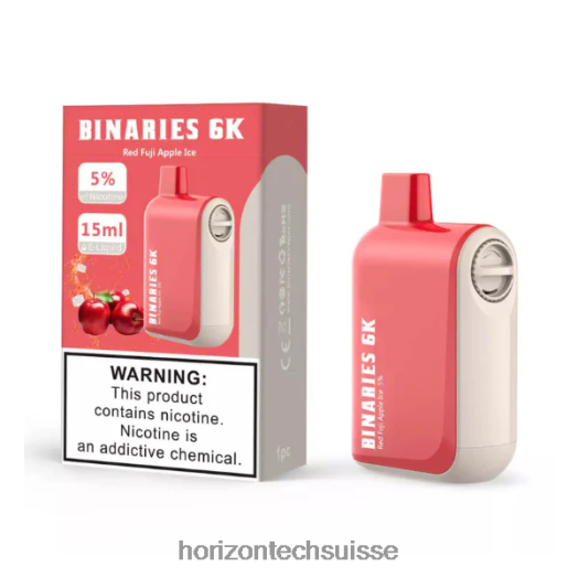 glace à la pomme fuji rouge