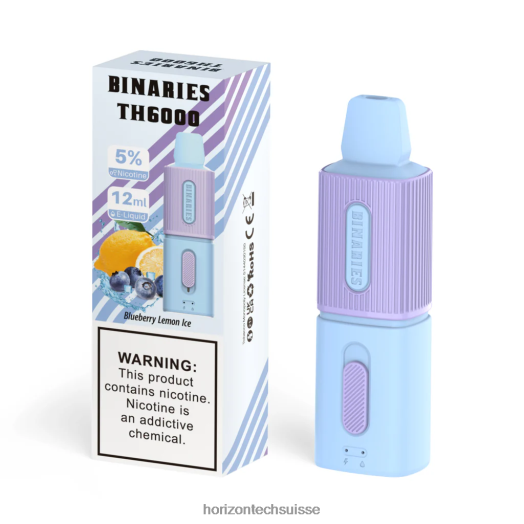 glace au citron et aux bleuets