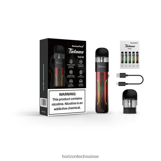 HorizonTech Talons kit de démarrage - Horizon Tech Vape 0J6664202 rouge cinabre