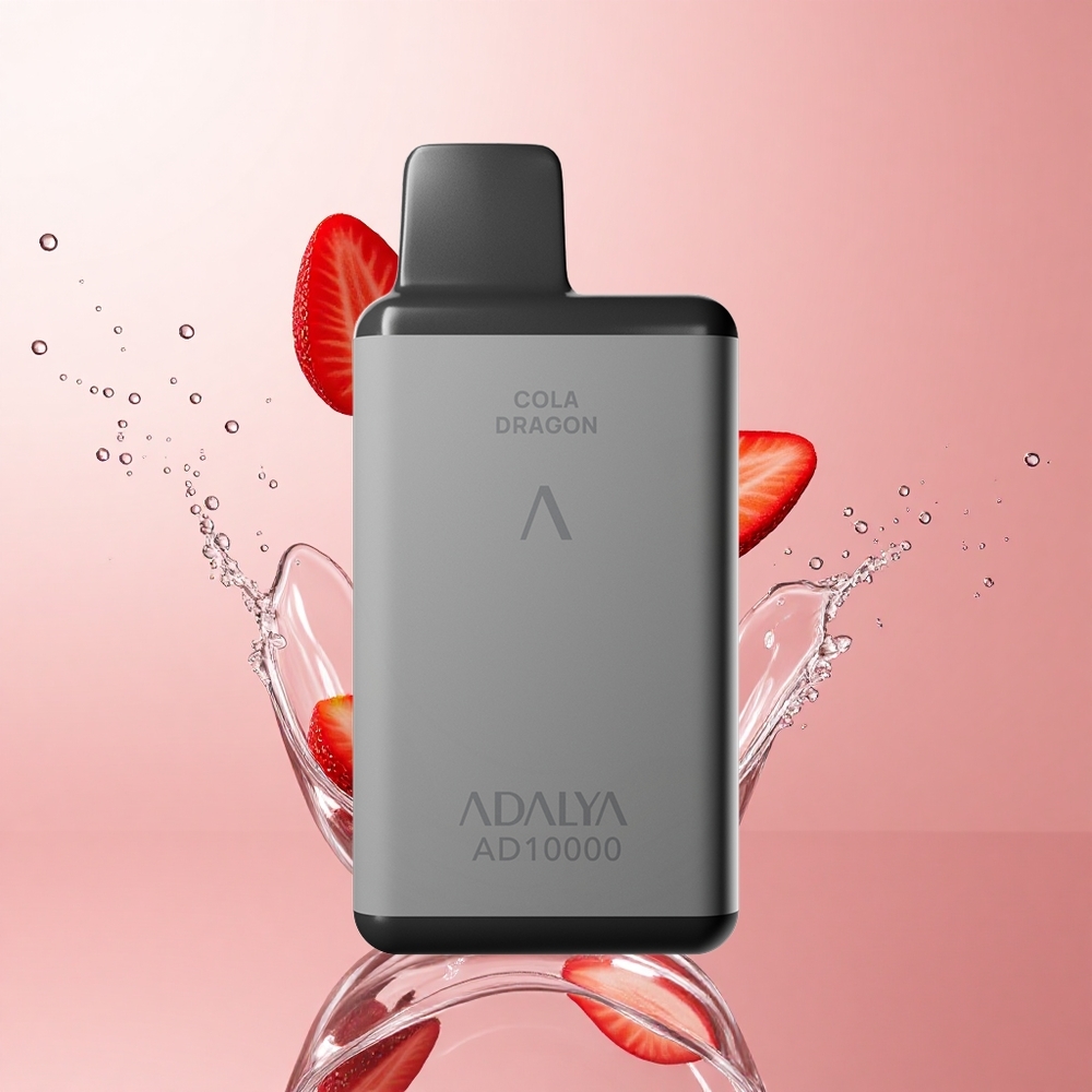 Adalya AD 10000 Puffs Fraise Éclatante Tube Aluminium Rechargeable USB-C wholesale Suisse