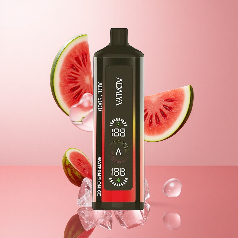 Adalya ADL 16000 PRO Puffs Pastèque Glacée Écran Digital Coil Smart Mesh wholesale Suisse