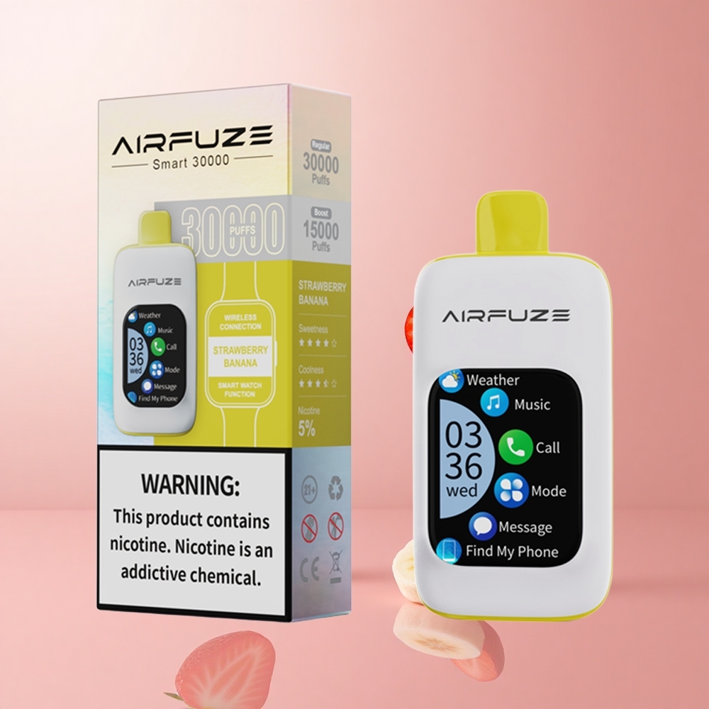 AirFuze Smart 30000 Puffs Fraise Banane Écran Tactile 2,01\" TFT wholesale Suisse