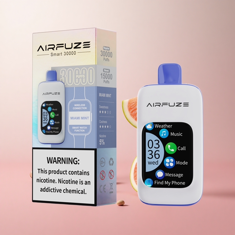 AirFuze Smart 30000 Puffs Menthe de Miami Pod rechargeable Type-C wholesale Suisse