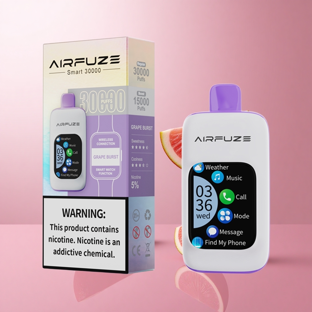 AirFuze Smart 30000 Puffs Pod Jetable Éclat de Raisin avec Écran Tactile 2,01\" TFT wholesale Suisse