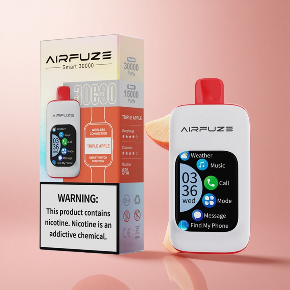 AirFuze Smart 30000 Puffs Triple Pomme Écran Tactile 2.01\" TFT wholesale Suisse