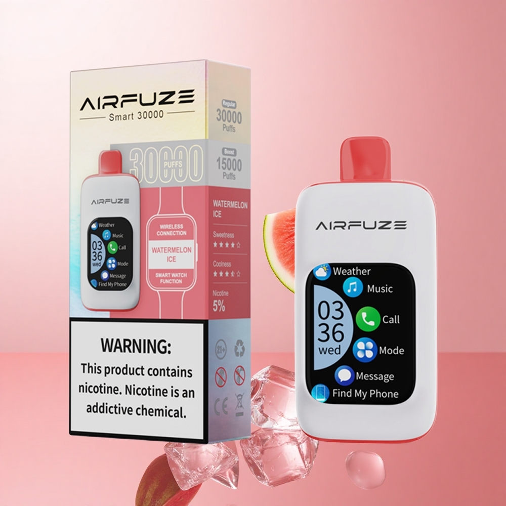 AirFuze Smart 30000 Puffs Vape Jetable Pastèque Glacée 2.01\"TFT écran tactile wholesale Suisse