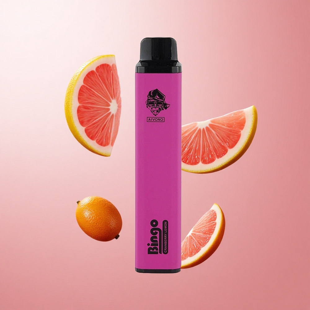 Aivono AIM BINGO 4000 Puffs Cranberry Citron Taille Compacte 21 123mm wholesale Suisse