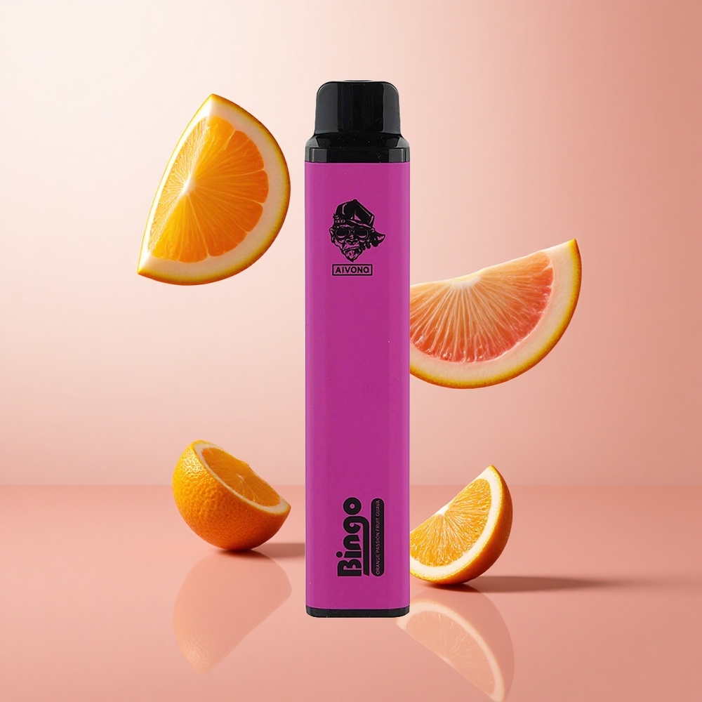 Aivono AIM BINGO 4000 Puffs Orange Fruit de la Passion Goyave 1000mAh rechargeable wholesale Suisse