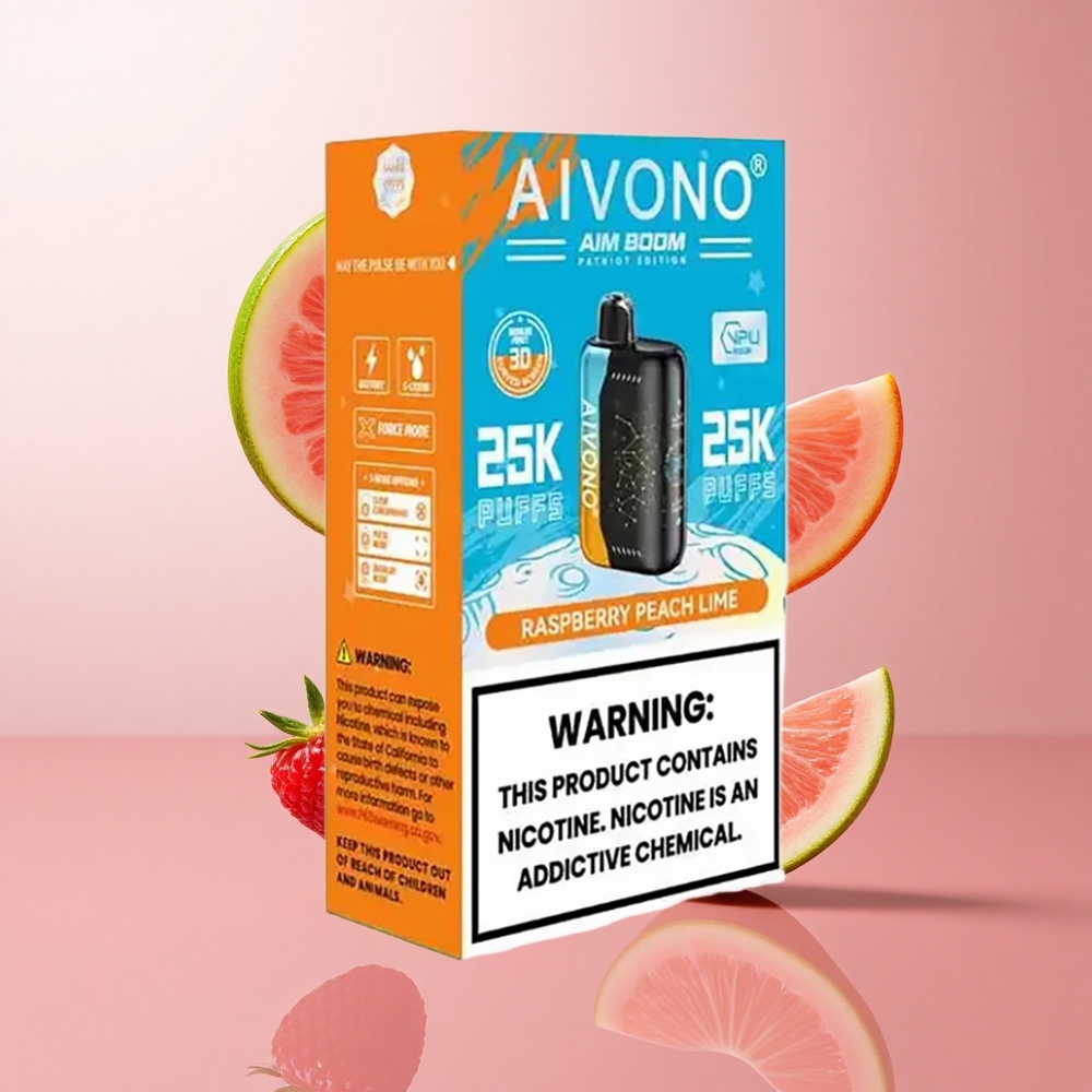 Aivono AIM BOOM 25000 Puffs Framboise Pêche Citron Vert 28ml wholesale Suisse