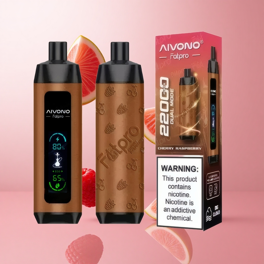 Aivono AIM FATPRO 22000 Puffs Cerise Framboise 28ml E-liquide 0.6 ohm Mesh Coil wholesale Suisse