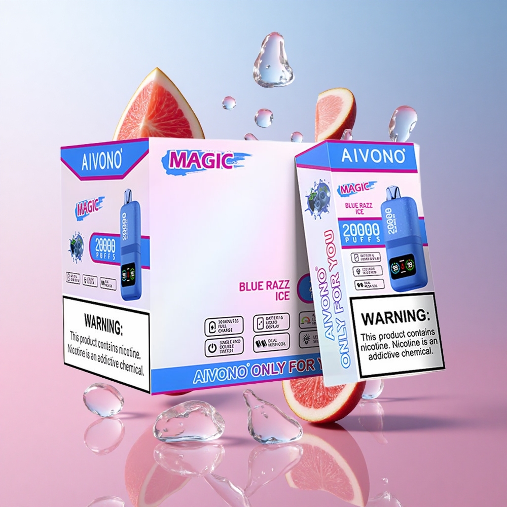 Aivono AIM MAGIC 20000 Puffs Bleu Framboise Glacée Rechargeable Type-C wholesale Suisse
