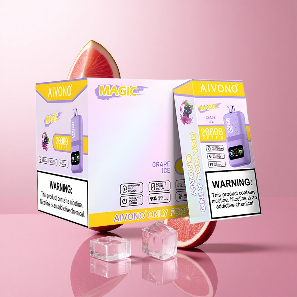 Aivono AIM MAGIC 20000 Puffs Glace Raisin Rechargeable Type-C LCD wholesale Suisse