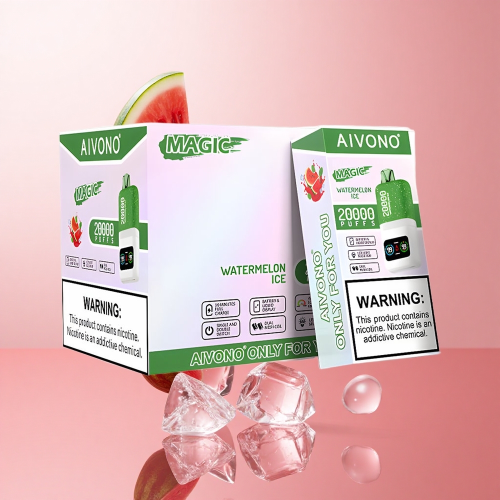 Aivono AIM MAGIC 20000 Puffs Pastèque Glacée 26ml E-liquide Dual Mesh Coils wholesale Suisse
