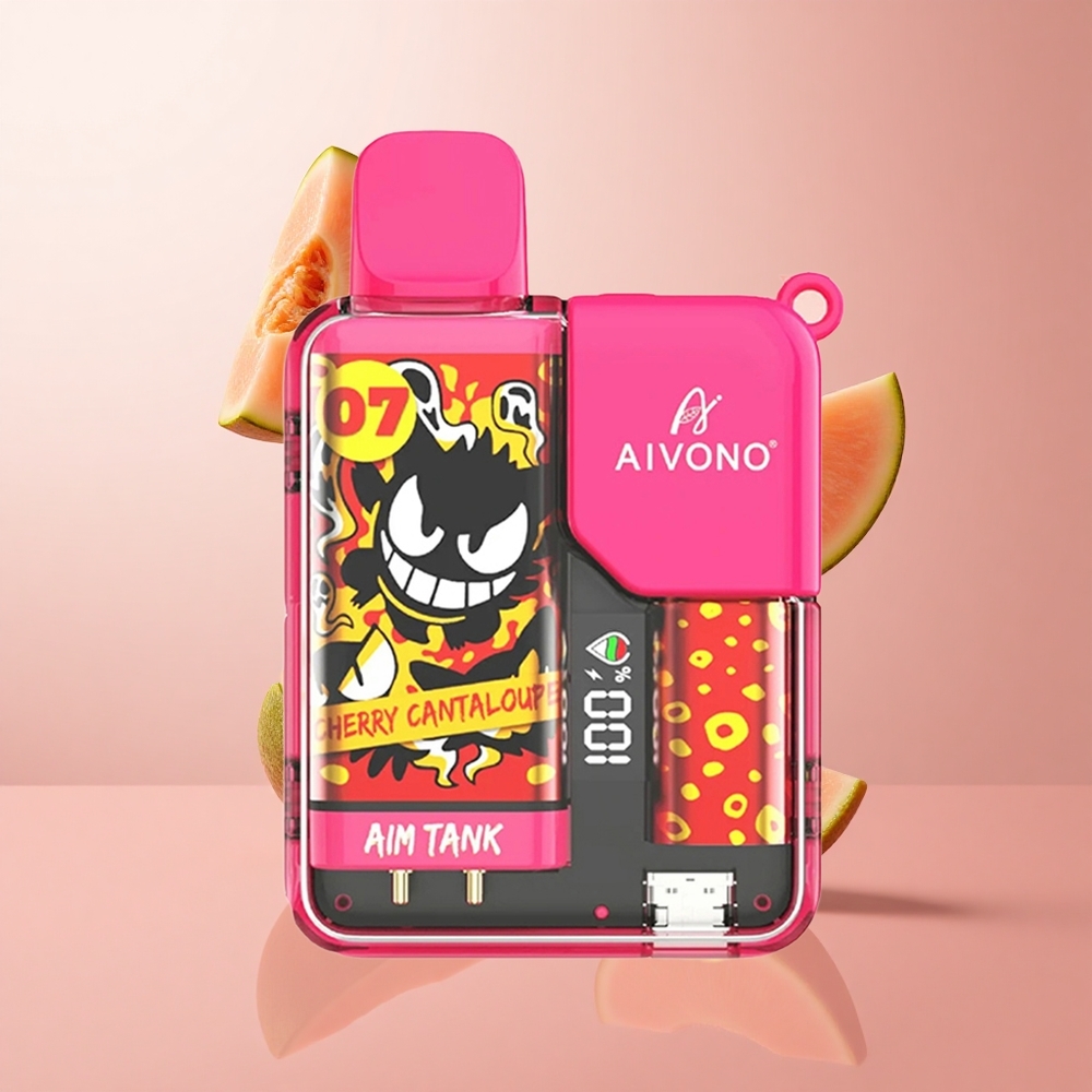 Aivono AIM-TANK 9500 Puffs Cerise Cantaloup 18ml Capacité E-liquide wholesale Suisse