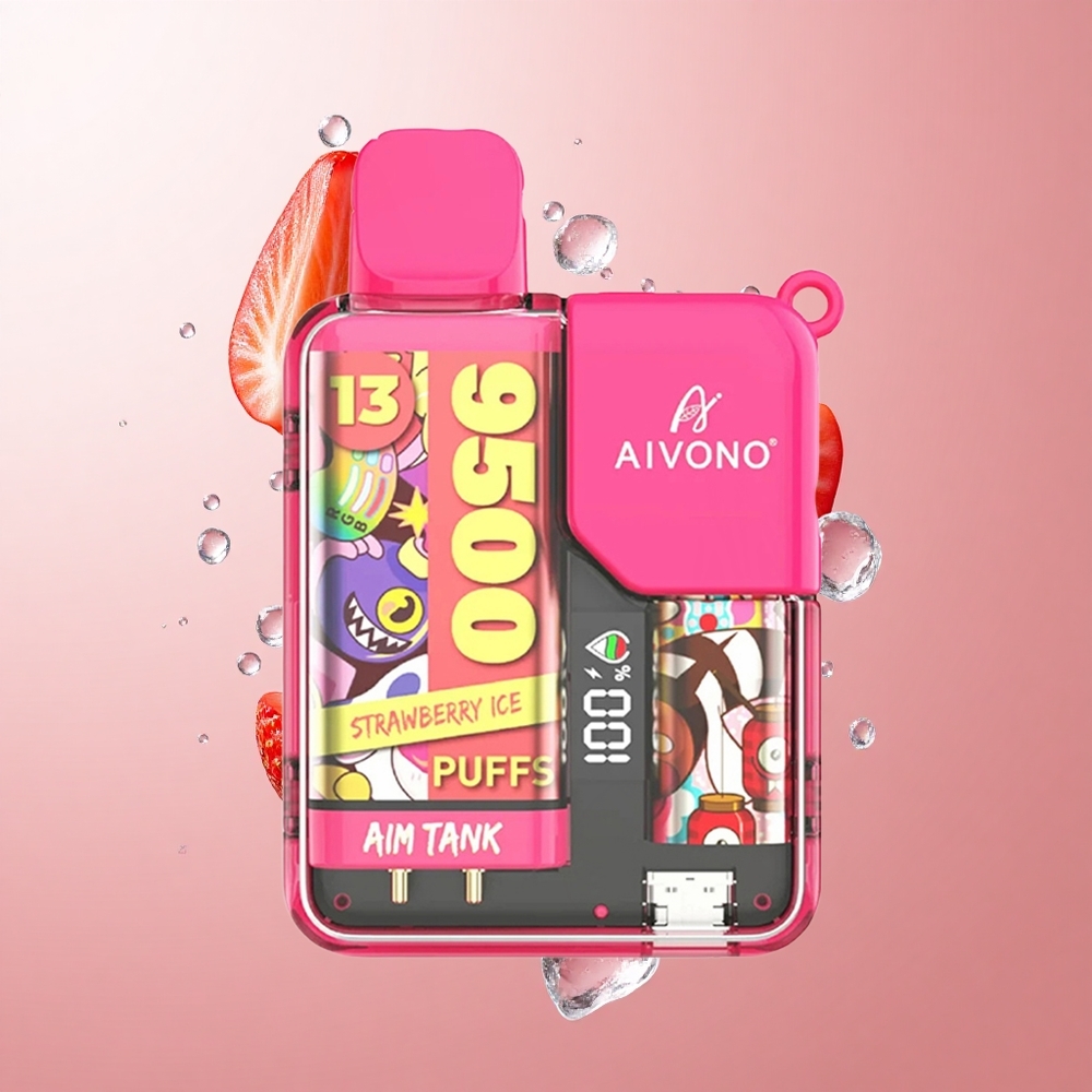 Aivono AIM-TANK 9500 Puffs Fraise Glacée 18ml LCD wholesale Suisse
