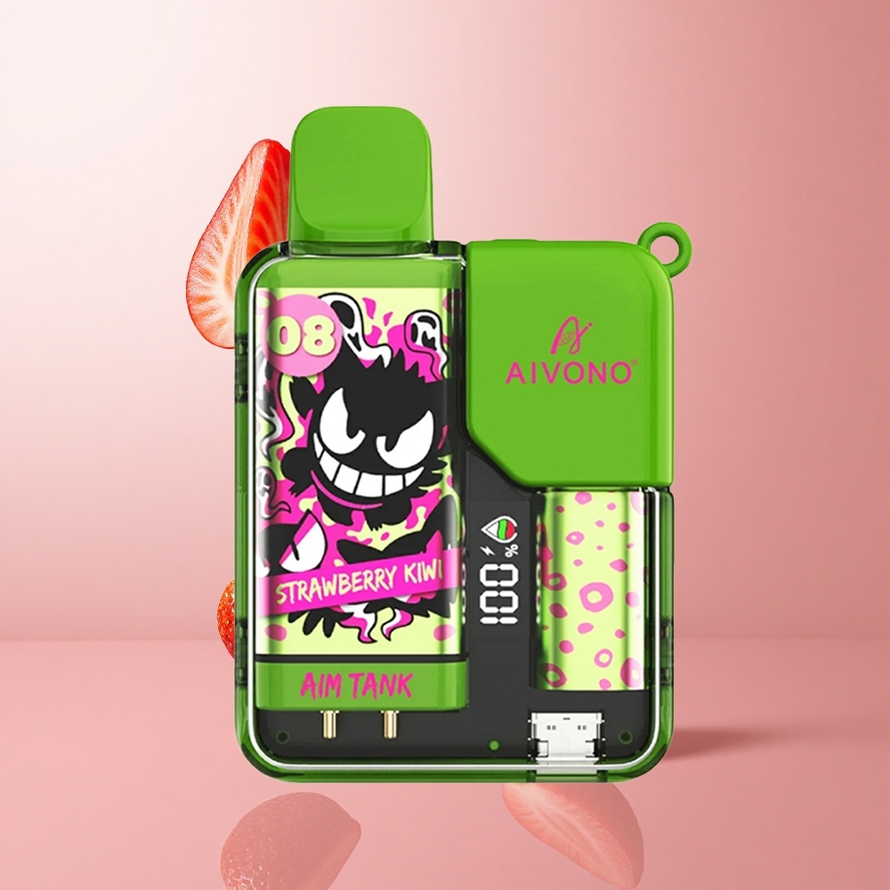 Aivono AIM-TANK 9500 Puffs Fraise Kiwi 18ml LCD Display wholesale Suisse