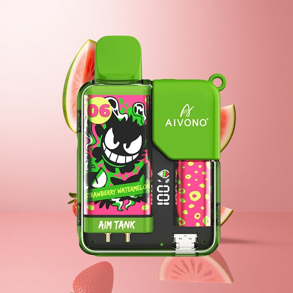 Aivono AIM-TANK 9500 Puffs Fraise Pastèque 18ml Capacité wholesale Suisse