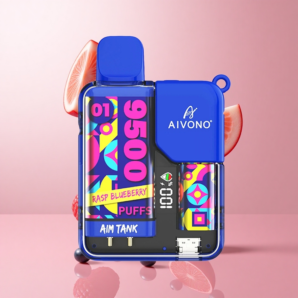 Aivono AIM-TANK 9500 Puffs Framboise Myrtille 18ml LCD wholesale Suisse