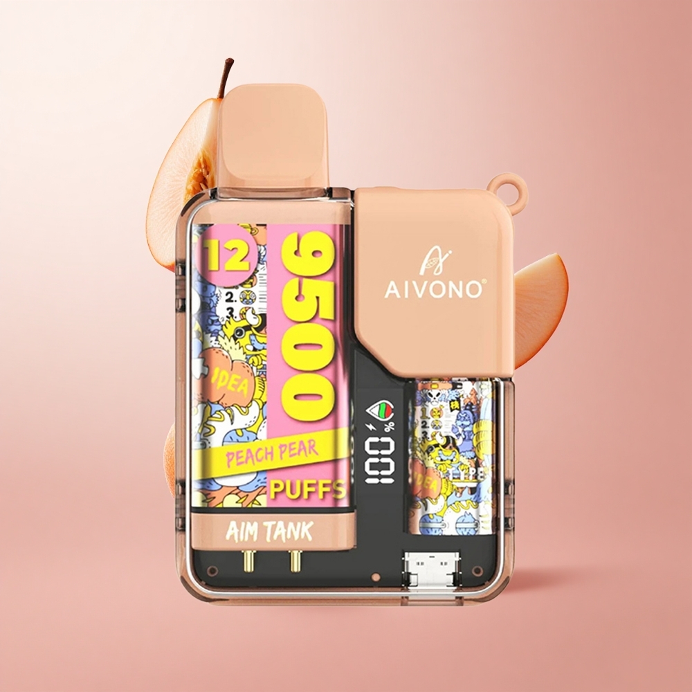 Aivono AIM-TANK 9500 Puffs Pêche Poire 18ml LCD wholesale Suisse