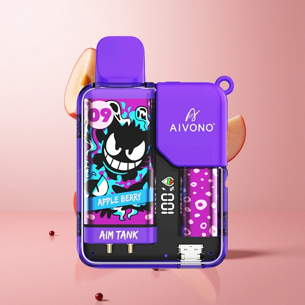 Aivono AIM-TANK 9500 Puffs Pomme Baies 18ml Capacité E-liquide wholesale Suisse