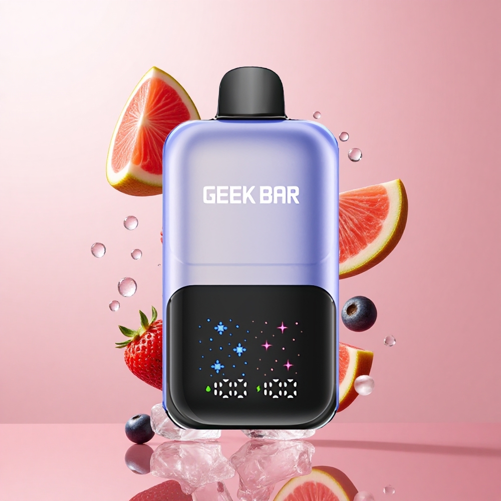 GEEK BAR 2GO Two Series Jusqu'à 50000 Puffs Mix de Baies Glacées Écran Interactif wholesale Suisse GEEK BAR 2GO Two Series Jusqu'à 50000 Puffs Mix de Baies Glacées Écran Interactif wholesale Suisse