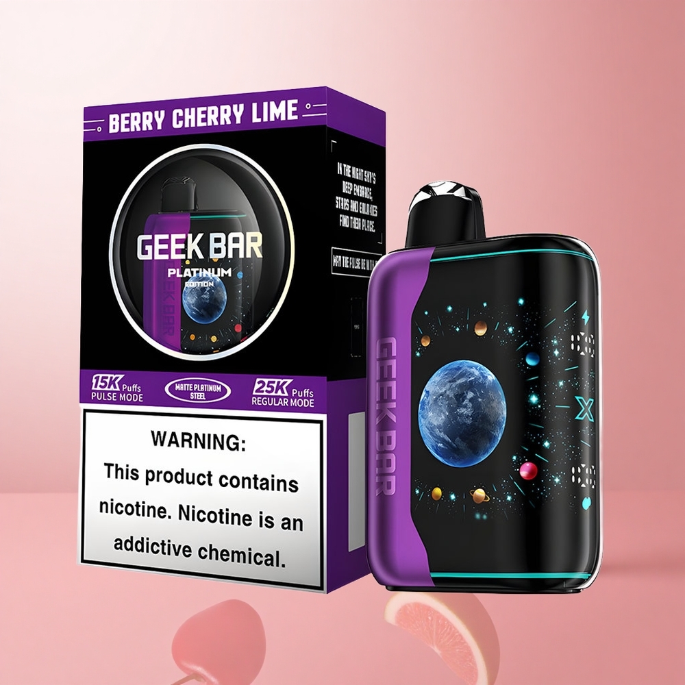 GEEK BAR Platinum Edition 25000 Puffs Baie Cerise Citron Vert Dual Mesh Coil wholesale Suisse