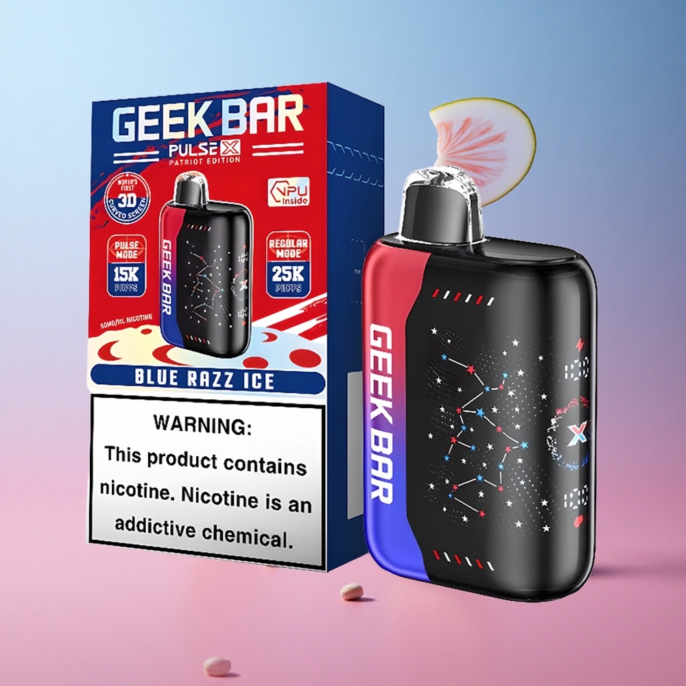 Geek Bar Pulse X 25000 Puffs Édition Patriot 18mL E-Liquide Prérempli wholesale Suisse