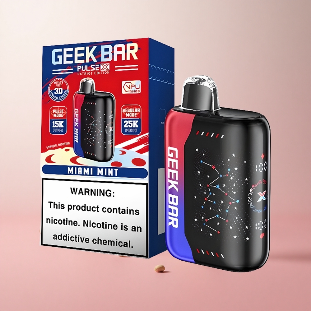Geek Bar Pulse X 25000 Puffs Édition Patriot 18mL E-Liquide Prérempli wholesale Suisse