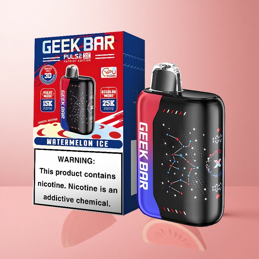 Geek Bar Pulse X 25000 Puffs Édition Patriot 18mL E-Liquide Prérempli wholesale Suisse
