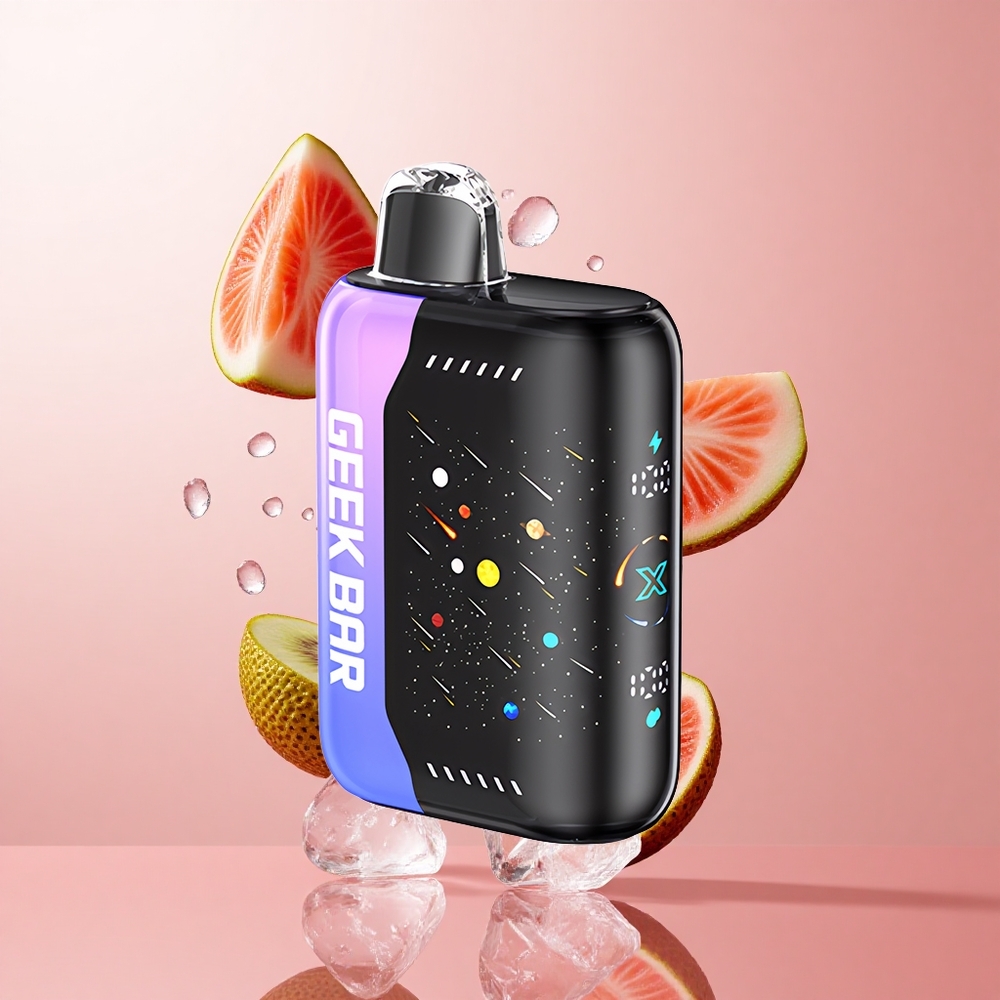 GEEK BAR Pulse X 42K Puffs Fraise Kiwi Glacée Écran 3D Courbe wholesale Suisse