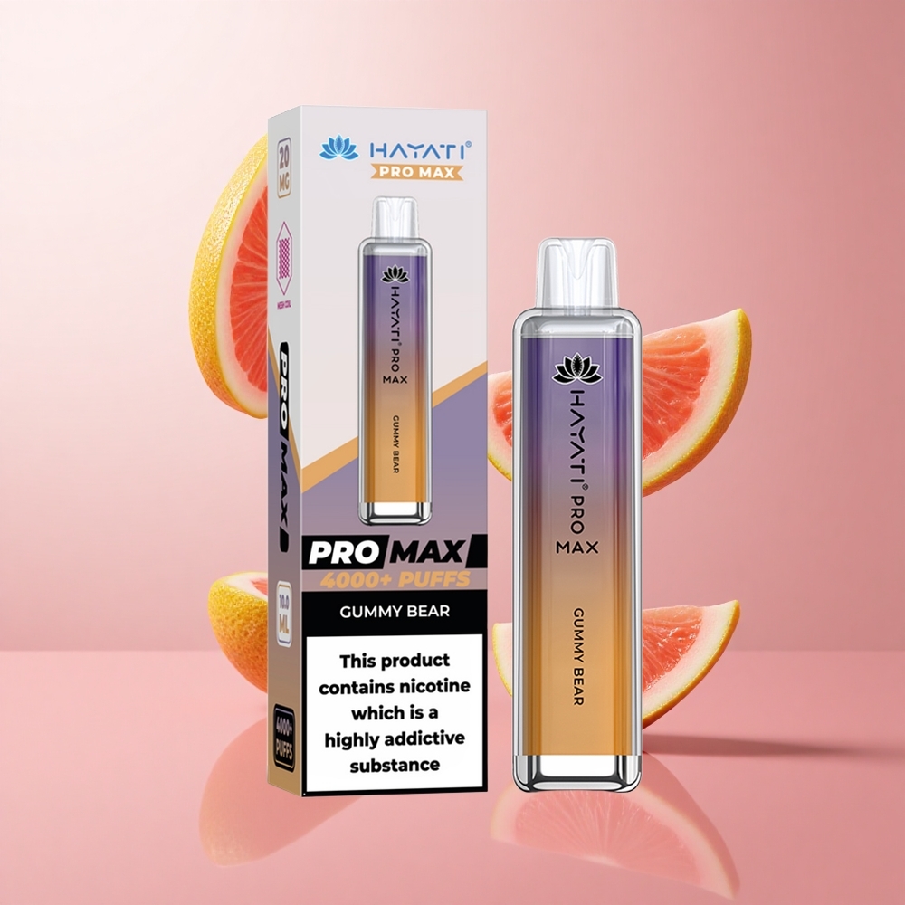 Hayati Pro Max 4000 Puffs Bonbon Ours LED Cristal rechargeable wholesale Suisse