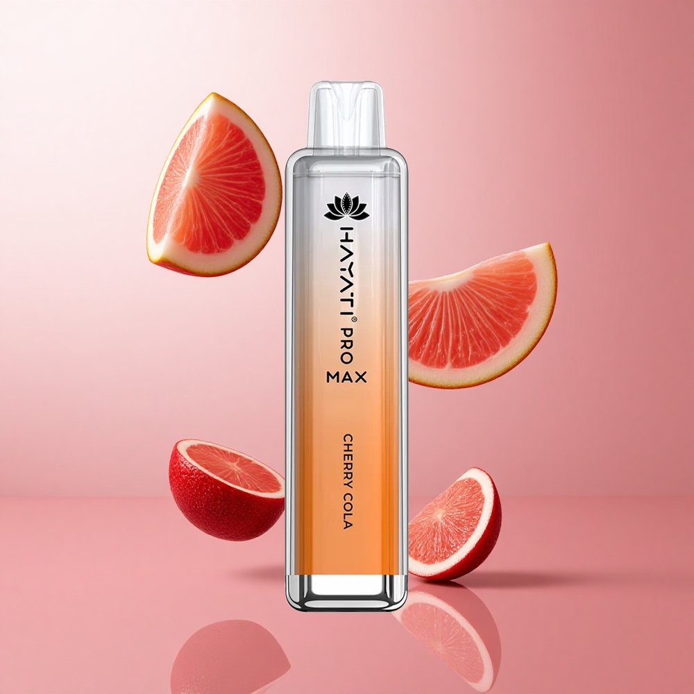 Hayati Pro Max 4000 Puffs Cerise Cola Vape Jetable 1400mAh LED Rechargeable wholesale Suisse