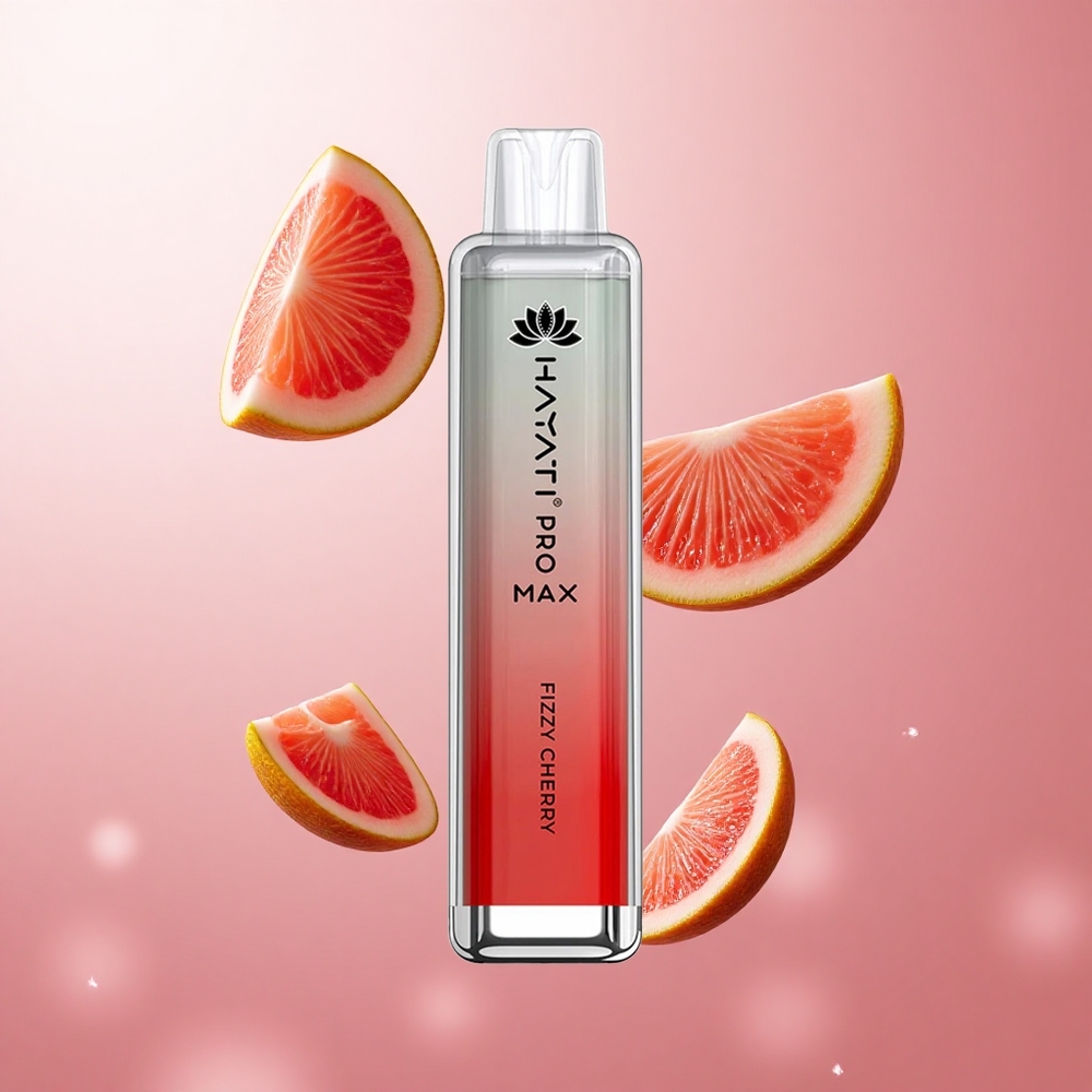 Hayati Pro Max 4000 Puffs Cerise Pétillante Vape Jetable 1400mAh LED rechargeable wholesale Suisse