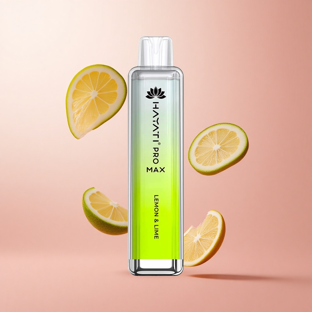 Hayati Pro Max 4000 Puffs Citron & Citron Vert Vape Jetable LED Crystal wholesale Suisse