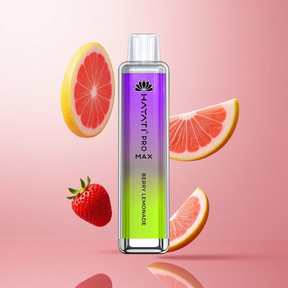 Hayati Pro Max 4000 Puffs Citron Framboise Vape Jetable LED lumineux rechargeable wholesale Suisse