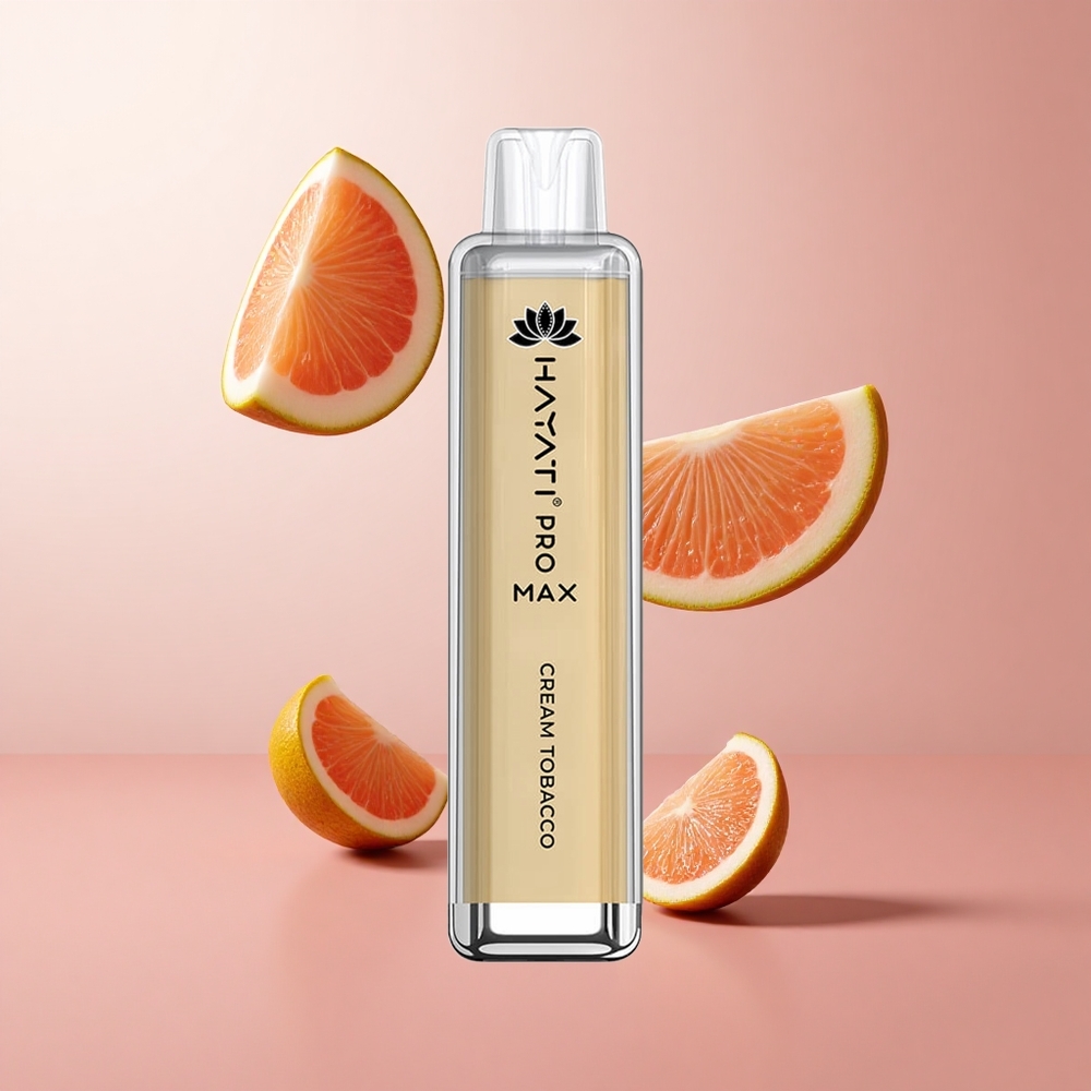 Hayati Pro Max 4000 Puffs Crème Tabac Vape Jetable 2%, 5% Nicotine Strength wholesale Suisse