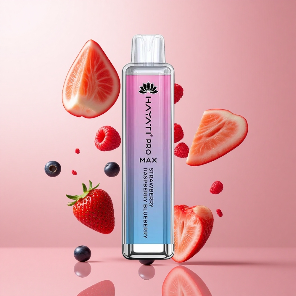 Hayati Pro Max 4000 Puffs Fraise Framboise Myrtille avec Batterie Rechargeable 1400mAh wholesale Suisse