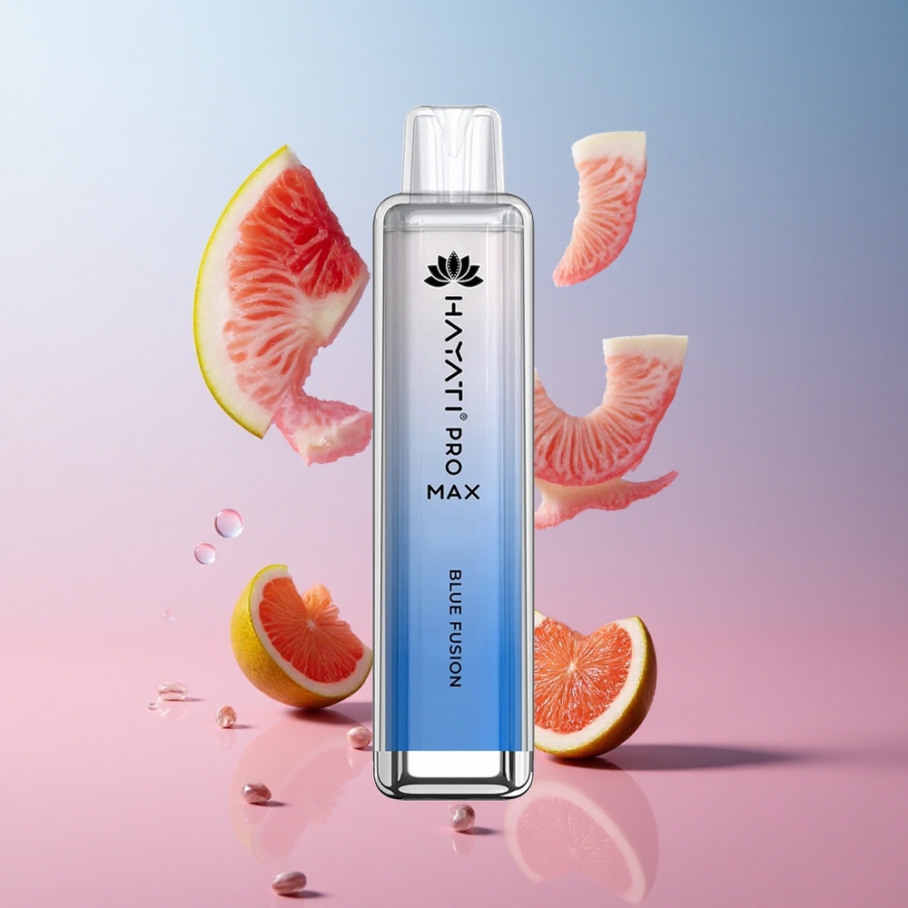 Hayati Pro Max 4000 Puffs Fusion Bleue Vape Jetable avec 1400mAh batterie rechargeable & LED wholesale Suisse