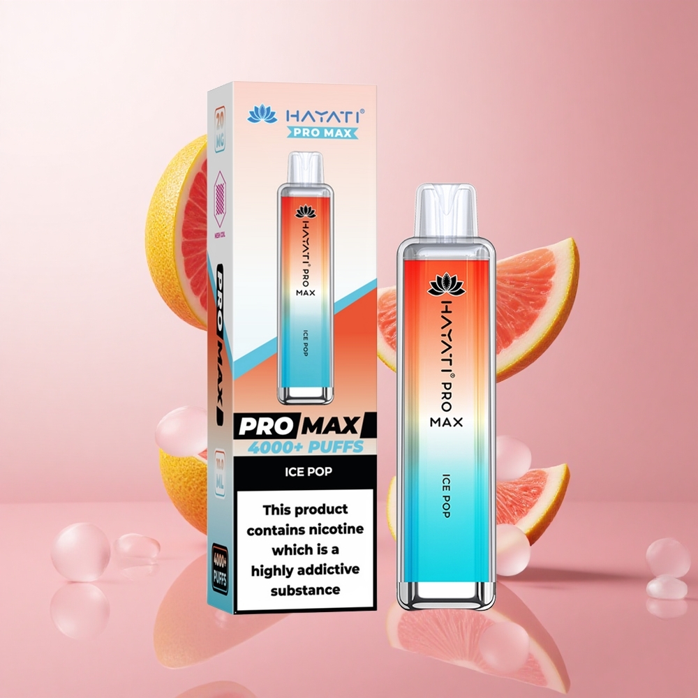 Hayati Pro Max 4000 Puffs Glace Fruitée Vape Jetable Batterie Rechargeable 1400mAh wholesale Suisse
