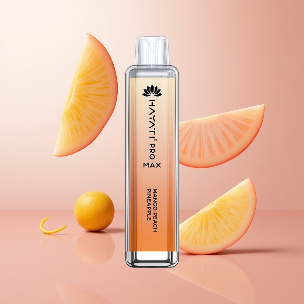 Hayati Pro Max 4000 Puffs Mangue Pêche Ananas Vape Jetable 1400mAh rechargeable wholesale Suisse