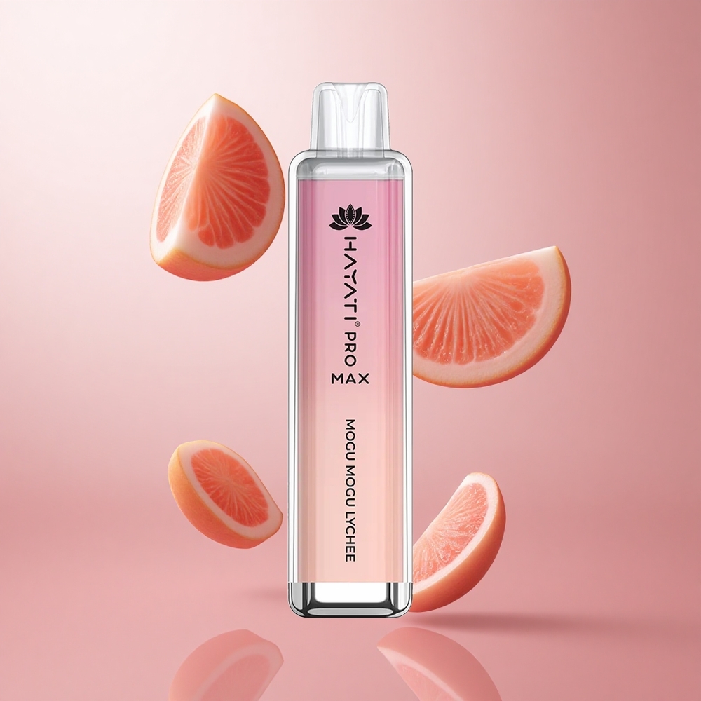 Hayati Pro Max 4000 Puffs Mogu Mogu Litchi Rechargeable LED Crystal wholesale Suisse