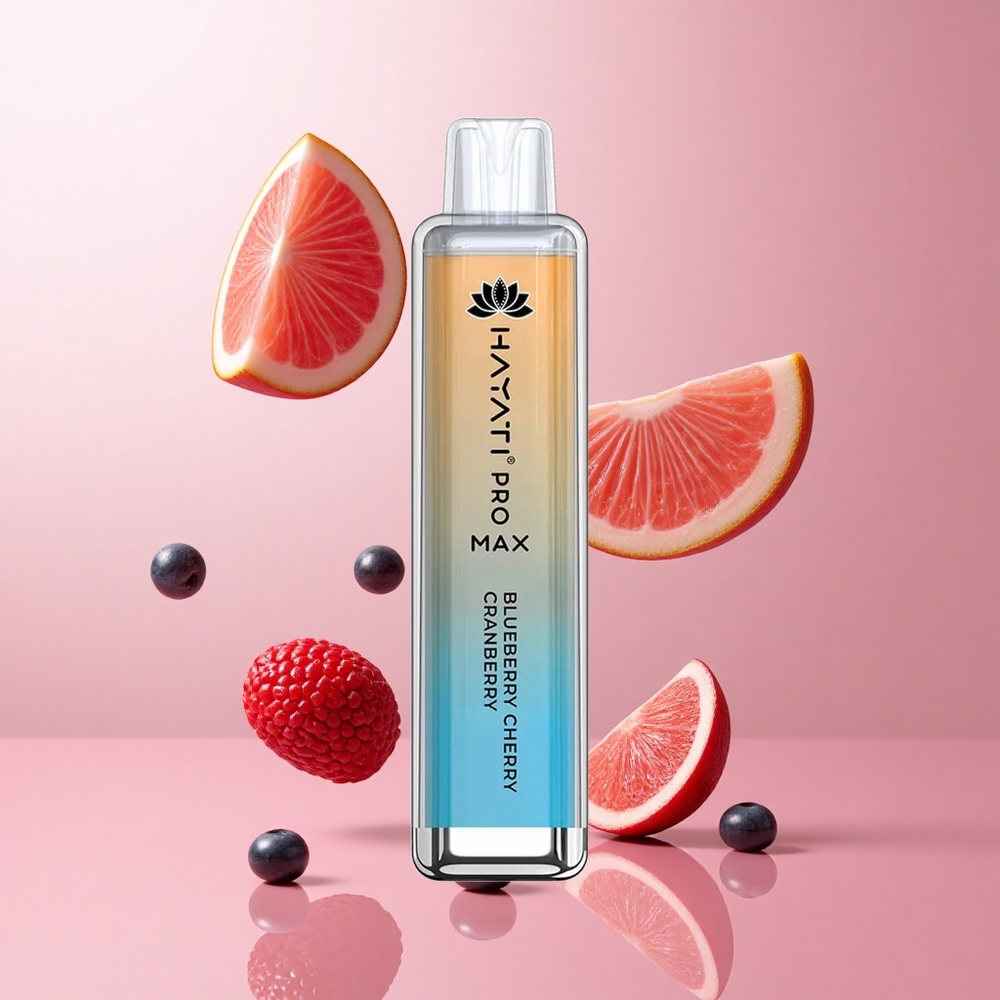 Hayati Pro Max 4000 Puffs Myrtille Cerise Canneberge Double Bobine Mesh 1.1 Ohm wholesale Suisse