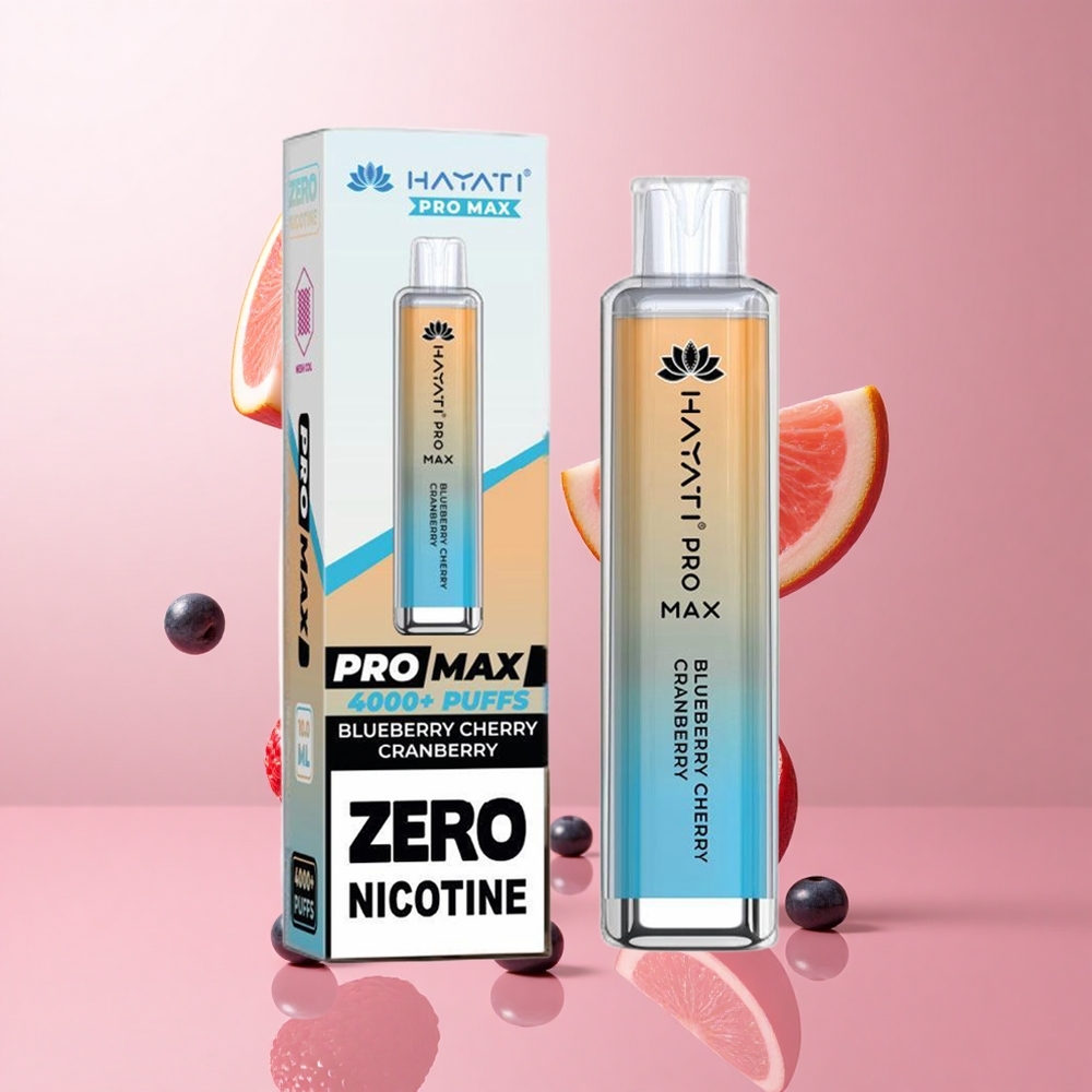 Hayati Pro Max 4000 Puffs Myrtille Cerise Canneberge Double Bobine Mesh 1.1 Ohm wholesale Suisse