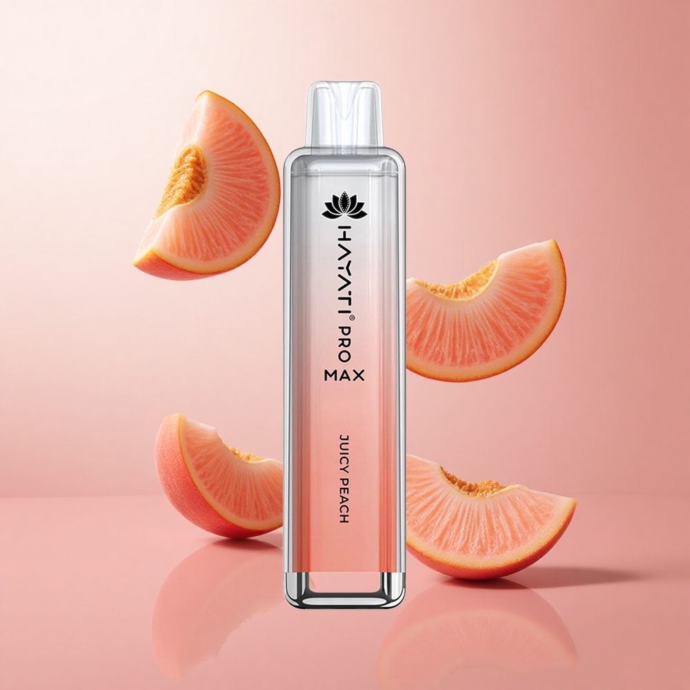 Hayati Pro Max 4000 Puffs Pêche Juteuse Vape Jetable avec Batterie Rechargeable 1400mAh wholesale Suisse