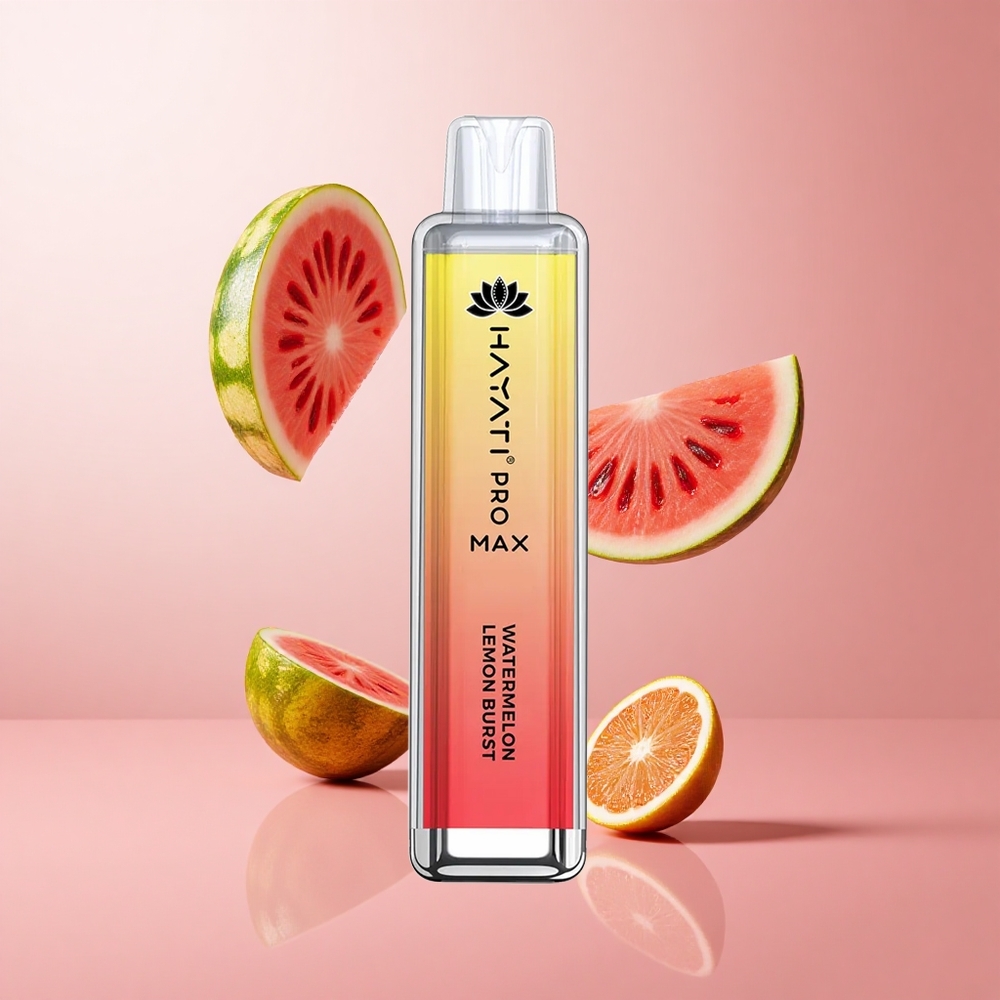 Hayati Pro Max 4000 Puffs Pastèque Citron Explosif Dual 1.1 Ohm Mesh Coil wholesale Suisse